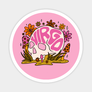 Virgo Skull Magnet